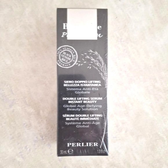 Perlier Black Rice Platinum Double Lifting Serum Instant Beauty 1 oz Sealed - Picture 1 of 4